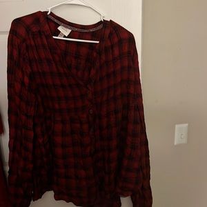 Knox Rose long sleeve top with buttons, size women’s XXL